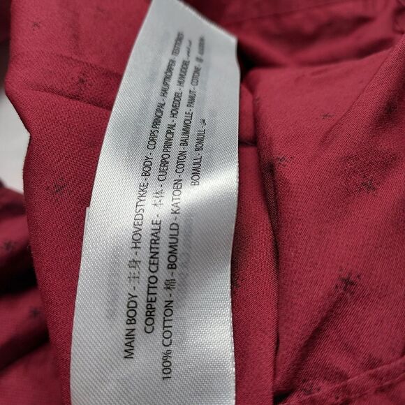 Ariat Red Print Button-Up Western Shirt Men’s Small Pearl Snap - Picture 10 of 11